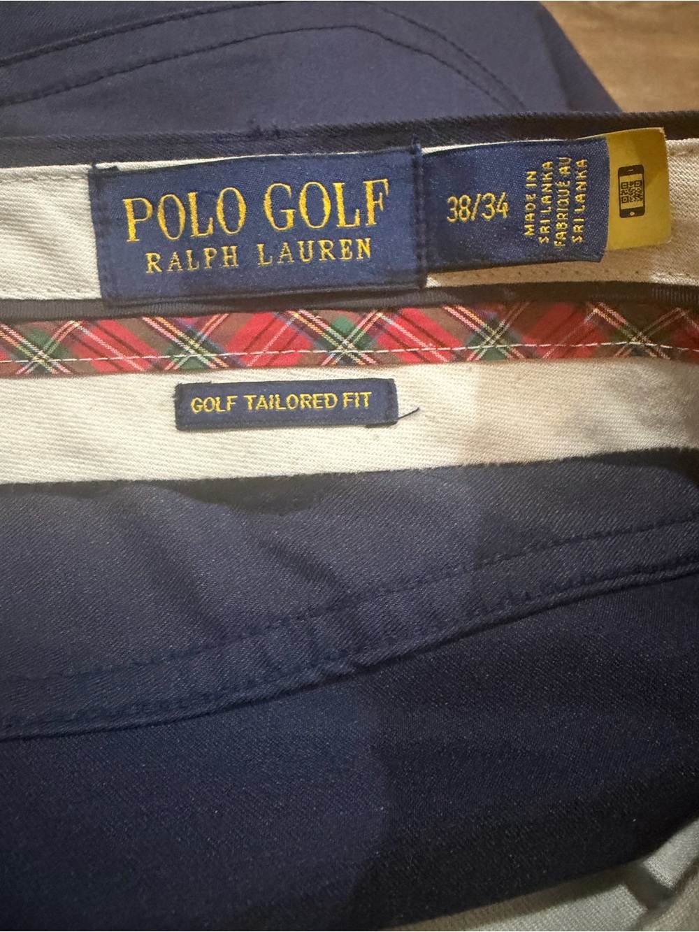 Polo Golf Ralph Lauren Tailored Fit Performance Golf Pants Navy Blue Men’s 38x34 - Picture 6 of 7
